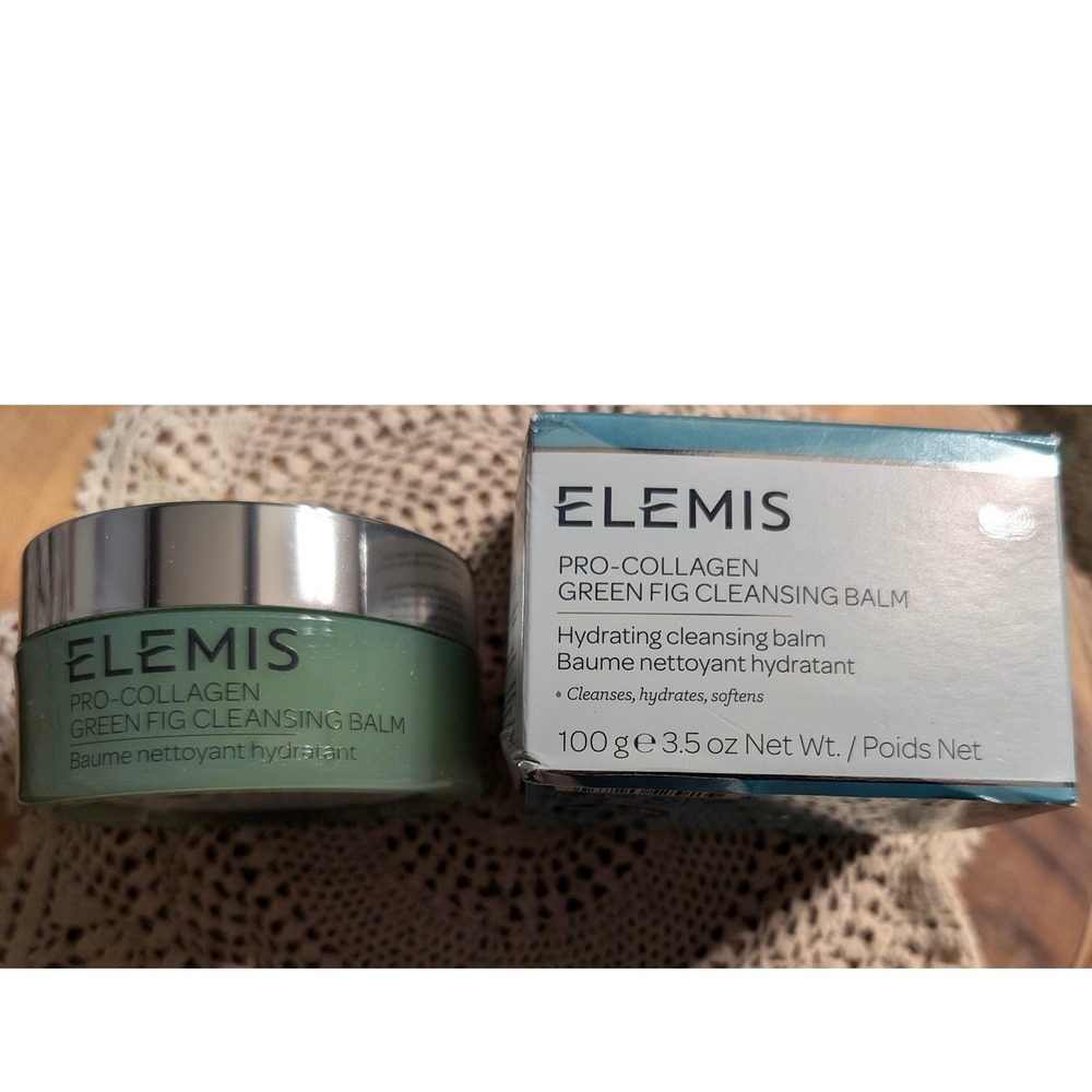 NIB Elemis Pro-Collagen Green Fig Cleansing Balm 3.5 oz Hydrating Makeup Remover